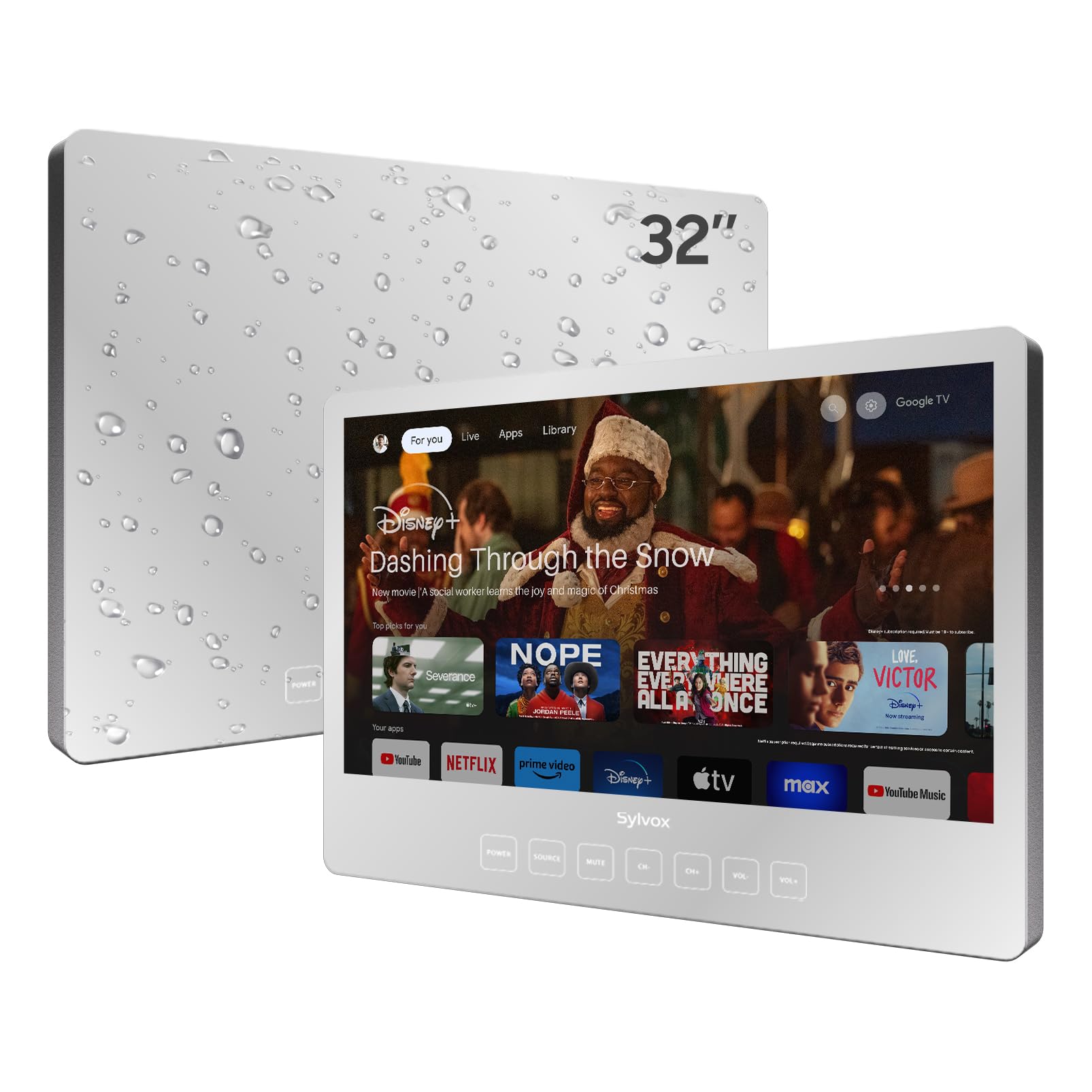 SYLVOX Android11 19v 浴室テレビ IP6６ 防水スマート Amazon | SYLVOX Android11 19v 浴室テレビ IP66 防水スマート